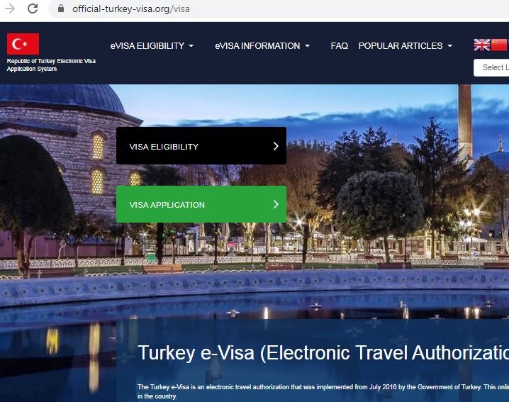 TURKEY  Official Government Immigration Visa Application Online BELGIUM CITIZENS - Offizielle Visa-Einwanderungszentrale für die Türkei